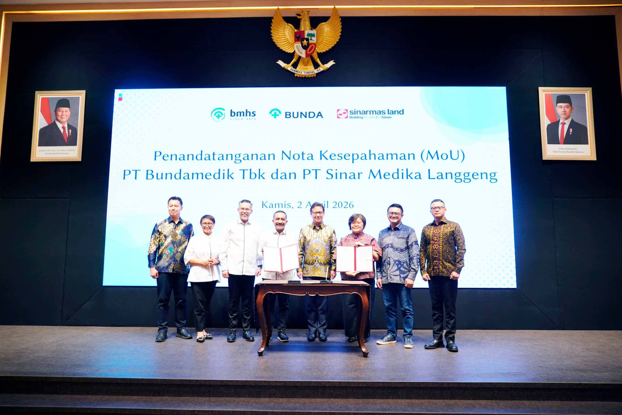 Menteri Kesehatan Sambut Positif Kerja Sama Sinar Mas Land dan Bundamedik Kembangkan Rumah Sakit Berstandar Internasional di KEK ETKI Banten